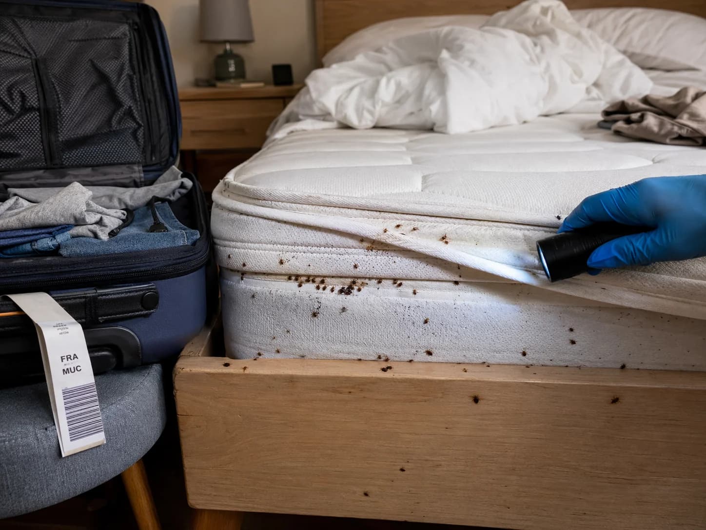 Bettwanzen-Inspektion